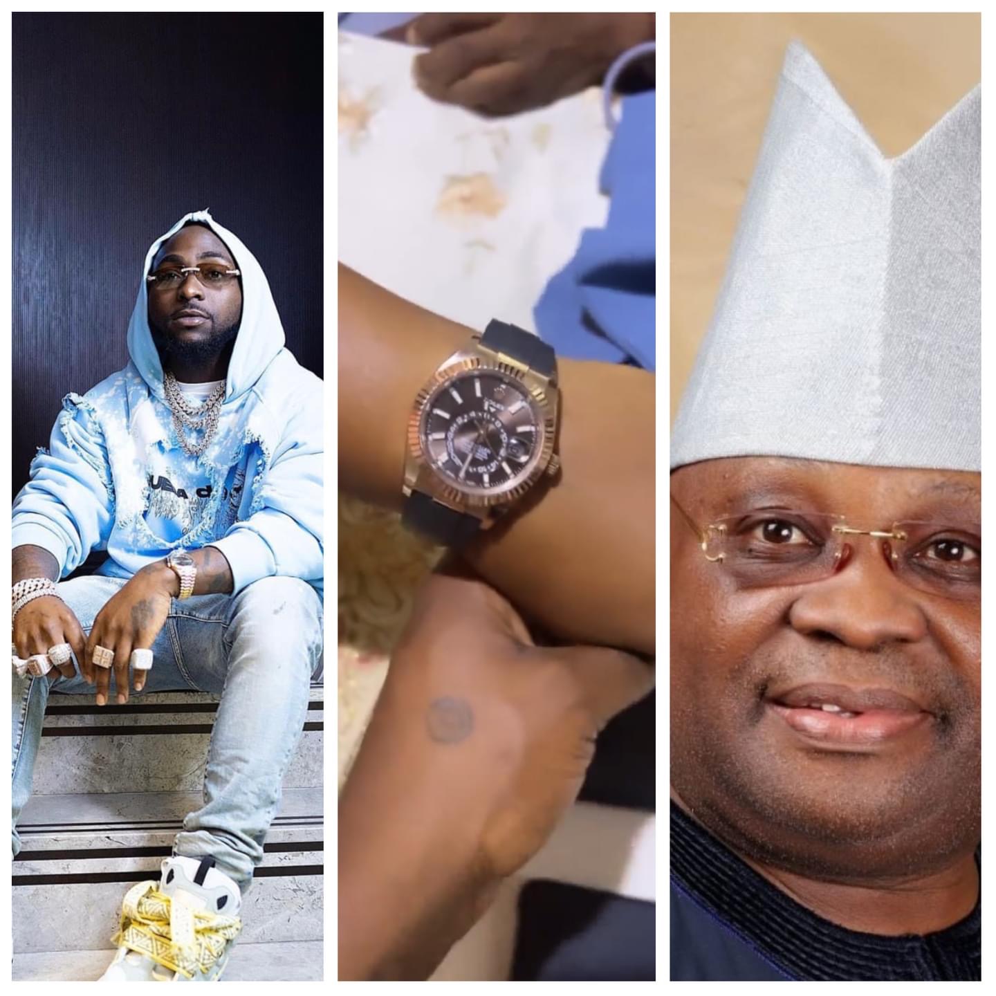 Singer, Davido Gifts His Uncle Rolex Wristwatch worth 90million naira