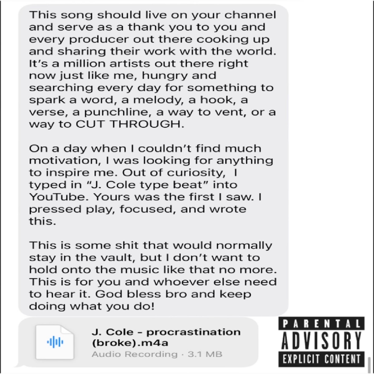 J. Cole Procrastination (broke)