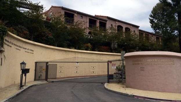 REX FEATURES |&nbsp;The property has a sweeping view of California's San Gabriel Mountains.