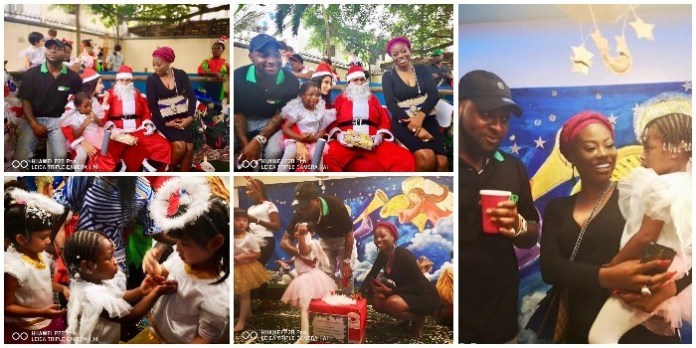 Image result for Davido and Sophia Momodu attend their daughter’s school end of year party in Lagos (Photos)