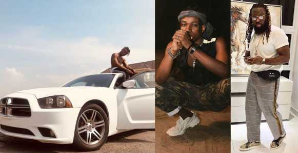 Image result for Timaya gifts King Perryy a brand new car as Christmas present