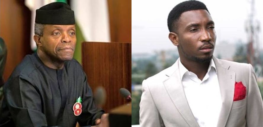 Image result for Timi Dakolo blasts Osinbajo for not speaking the truth as a Pastor