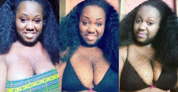 Image result for Nigeria’s hairiest woman says she’s looking for real love while flaunting her assets