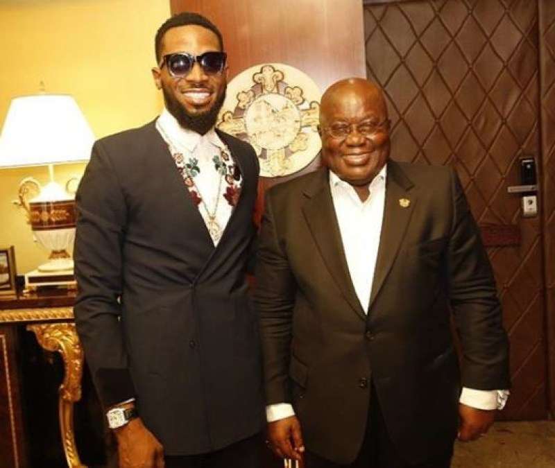 Image result for Dbanj pictured with Ghana&rsquo;s President, Nana Akufo Addo