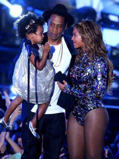 Beyonce, Jay-Z and Blu Ivy Carter MTV VMAs 2014
