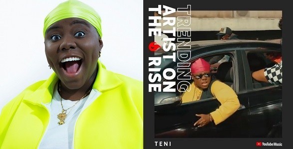 Image result for YouTube recognizes Teni Entertainer; dubs her ‘trending artiste on the rise’