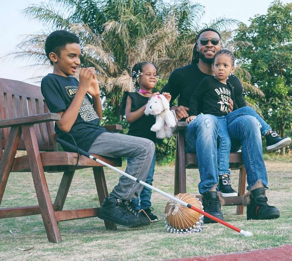 Image result for Flavour celebrates birthday of His adopted Son, Semah