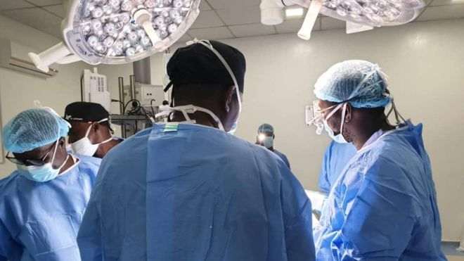 Ongoing brain surgery