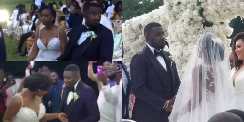 Image result for John Dumelo & Mawunya's white wedding