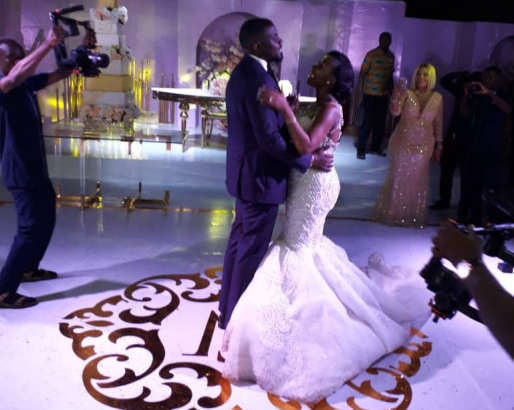 John Dumelo white wedding