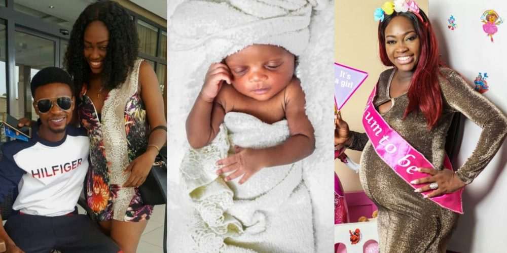 Image result for Comedian I Go Dye welcomes baby girl with actress, Eki Okoro (photos)