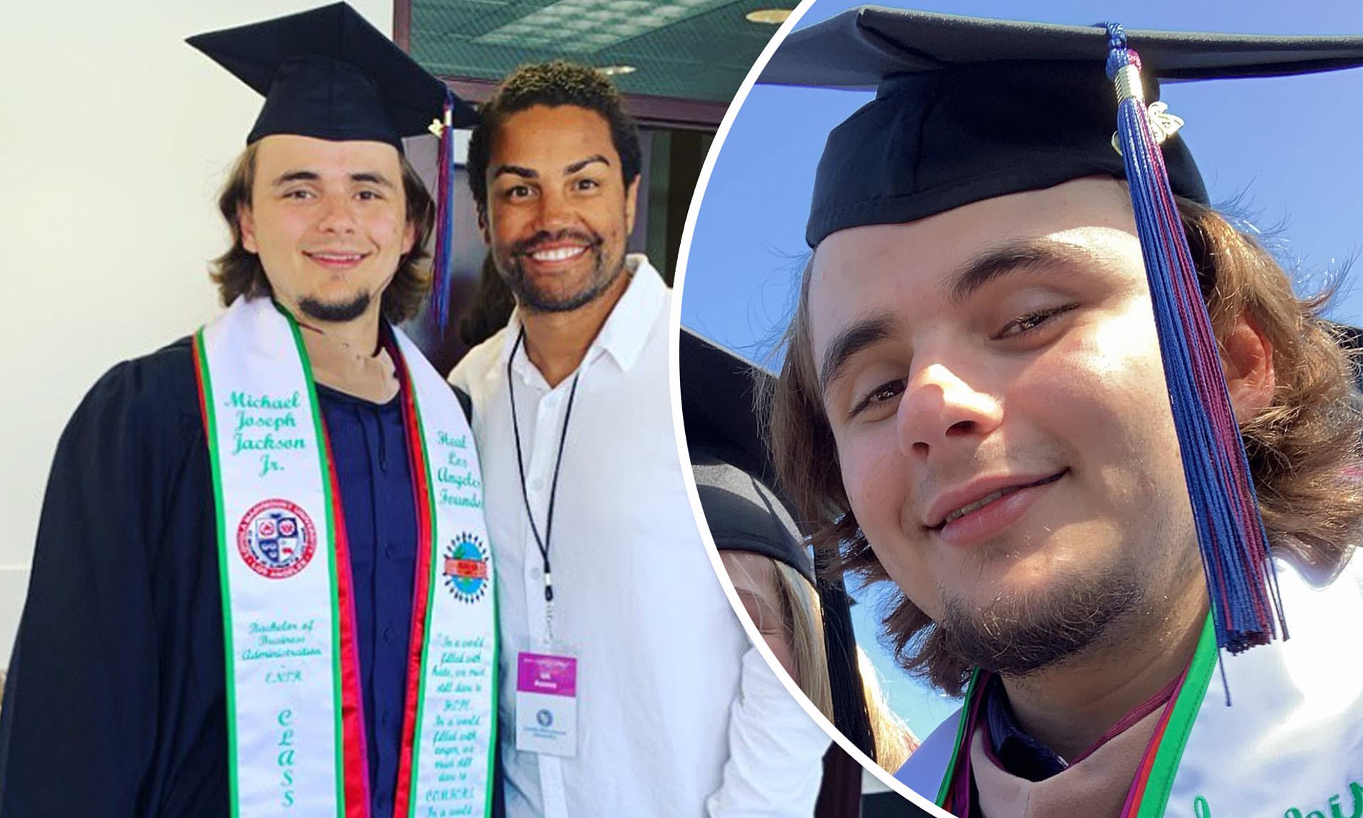 Image result for Michael Jackson's son graduates from university