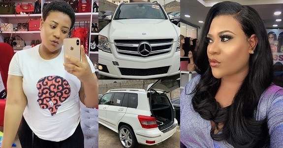 Image result for Nkechi Blessing buys a Mercedes Benz (photos)