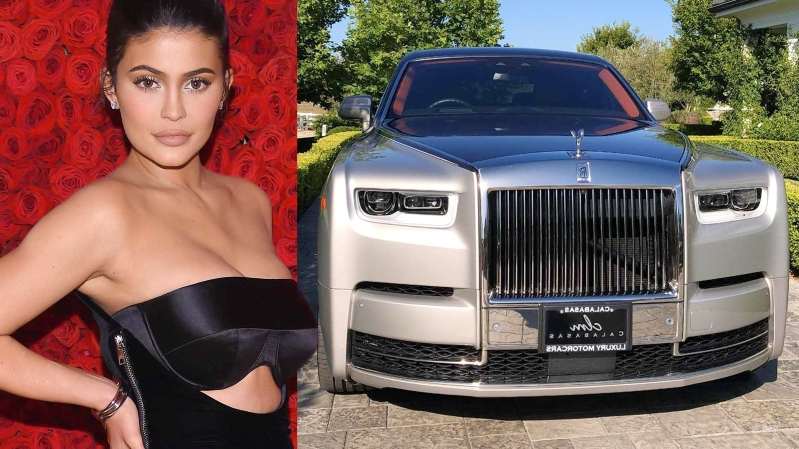Image result for Kylie Jenner $450K Rolls Royce: 'Home Safe' collage