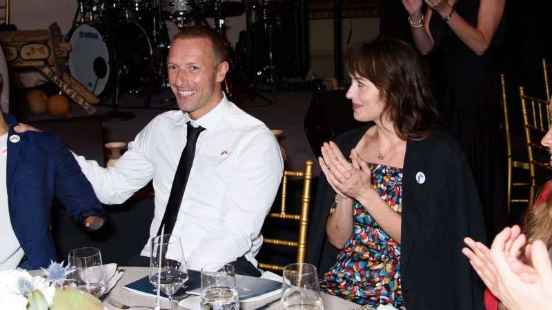 Stepping Out! Chris Martin, Dakota Johnson Make Rare Joint Appearance: Pics