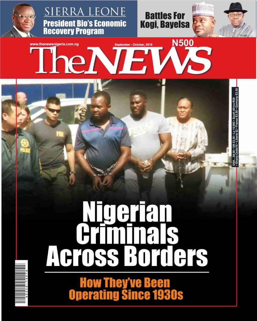 Cover design on Nigerian criminals across borders