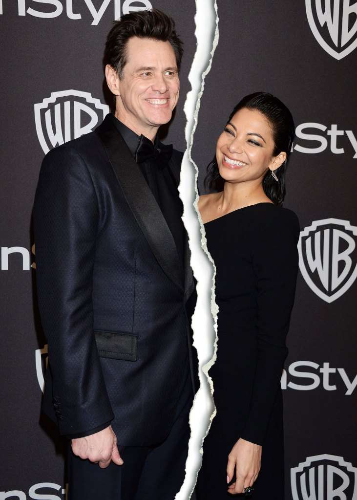 Jim Carrey and Ginger Gonzaga Split