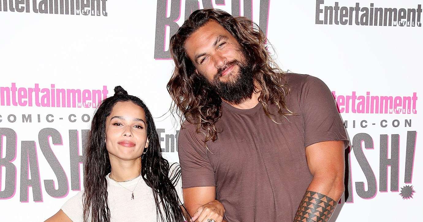 Image result for Aquaman And Catwoman Unite! Jason Momoa Sends Zoe Kravitz Love For New Role