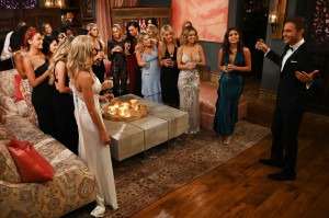 Peter Weber with some of the contestants on ‘The Bachelor.’ ABC/John Fleenor