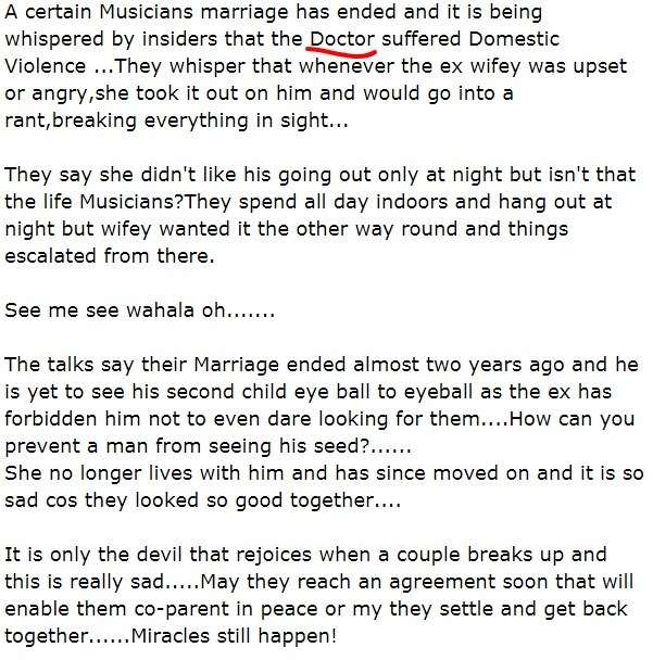 Dr Sid Splits With Wife Over Alleged Domestic Violence