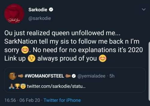 I’m Sorry Sarkodie Begs For Yemi Alade’s Forgiveness (3)