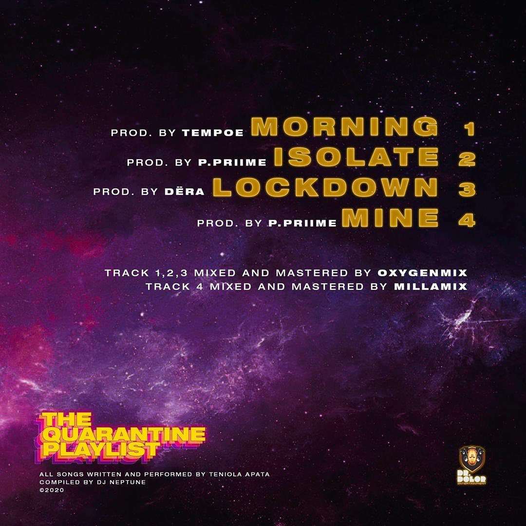 Teni The Quarantine Playlist (ep) Back