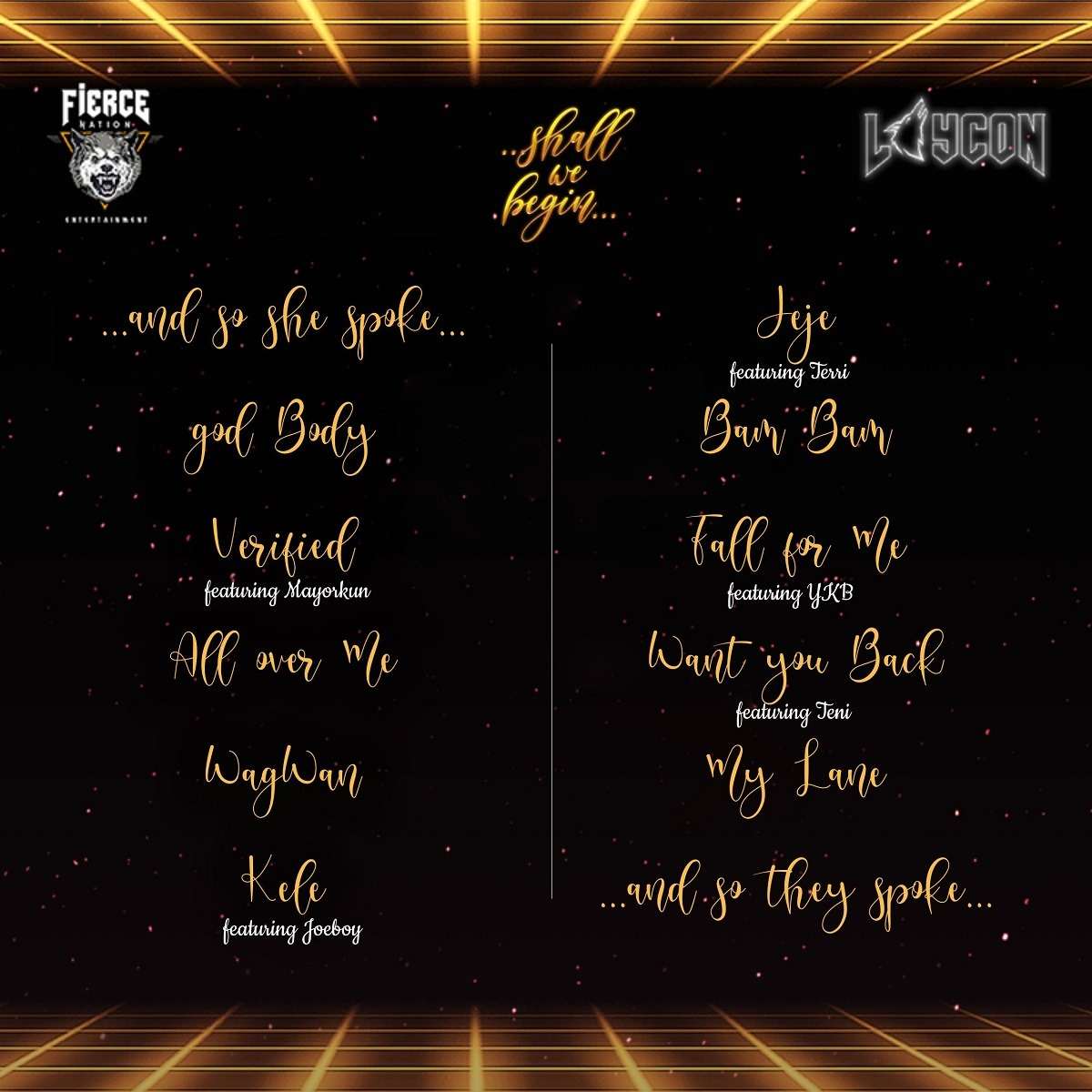 Laycon Shall We Begin Tracklist