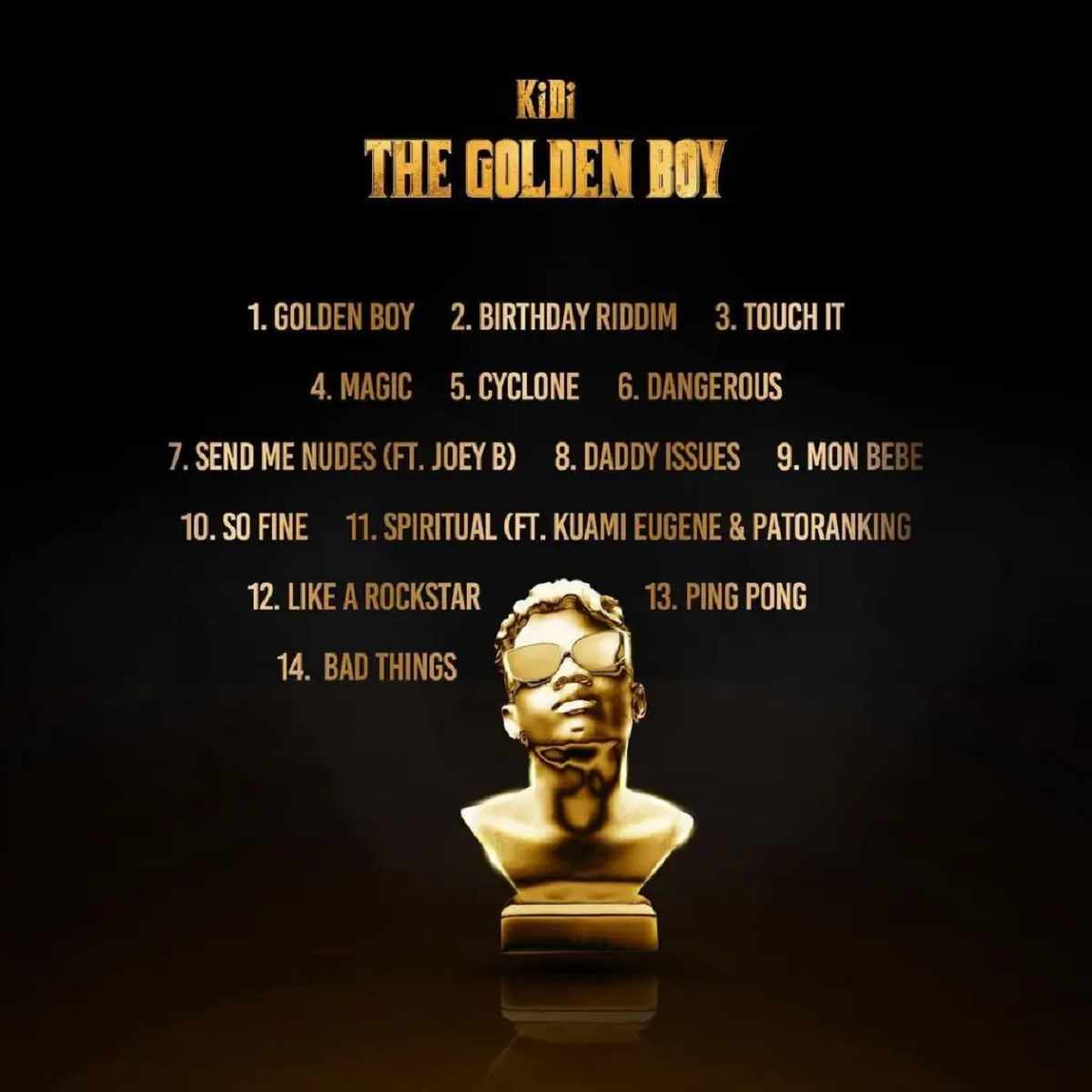 Kidi The Golden Boy Tracklist