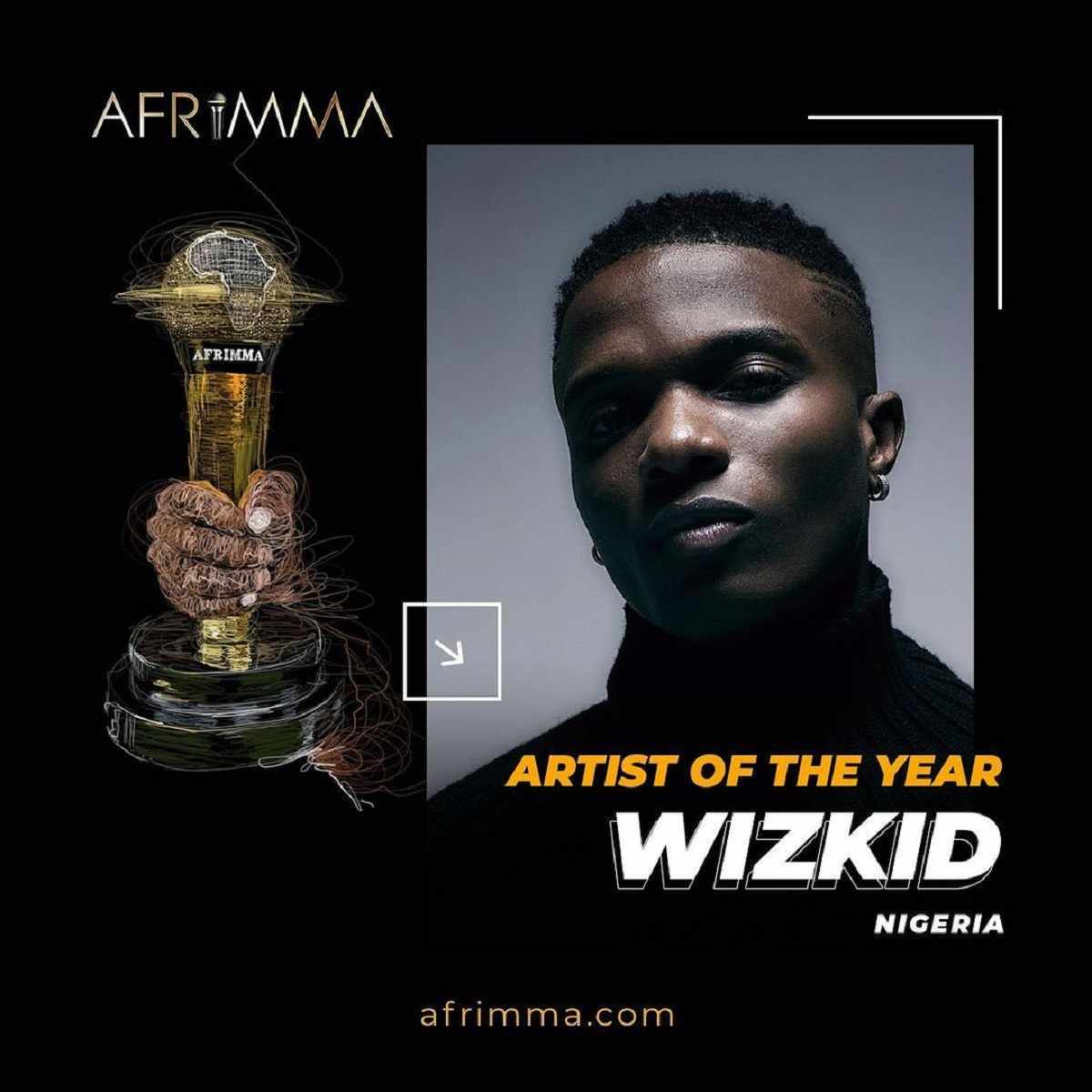 Wizkid Wins Artist Of Year At The 2021 Afrima Awards