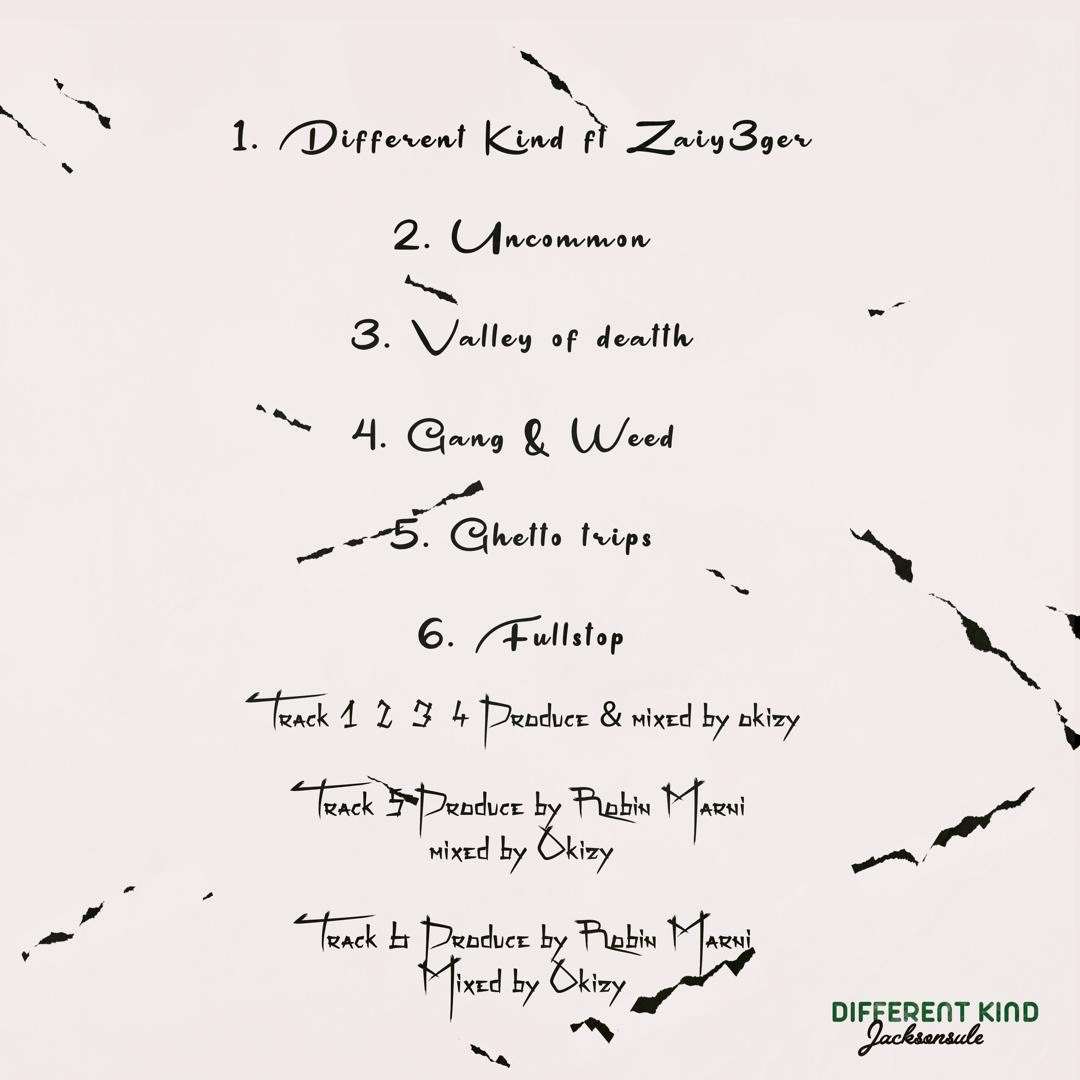 Jacksonsule Different Kind Tracklist